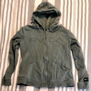 RVCA Zip Up Hoodie. Size Medium.